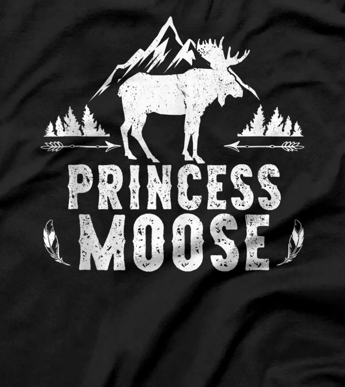 Princess Moose Matching Family Camping Hiking T-Shirt T-Shirt