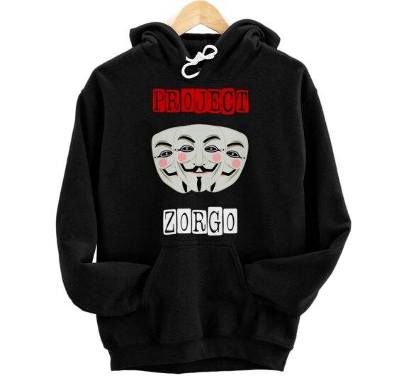 Project Zorgo Anonymous Mask Hacker Pullover Hoodie