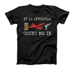 RC Model Airplane Ground Pilot Plane Beer Drinking Gun Lover T-Shirt