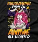 Recovering from an All Nighter Binge Bunny Ears Pajama T-Shirt