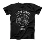 Retro Cool Corpus Christi Texas Fun Scenic Beach Novelty Art T-Shirt