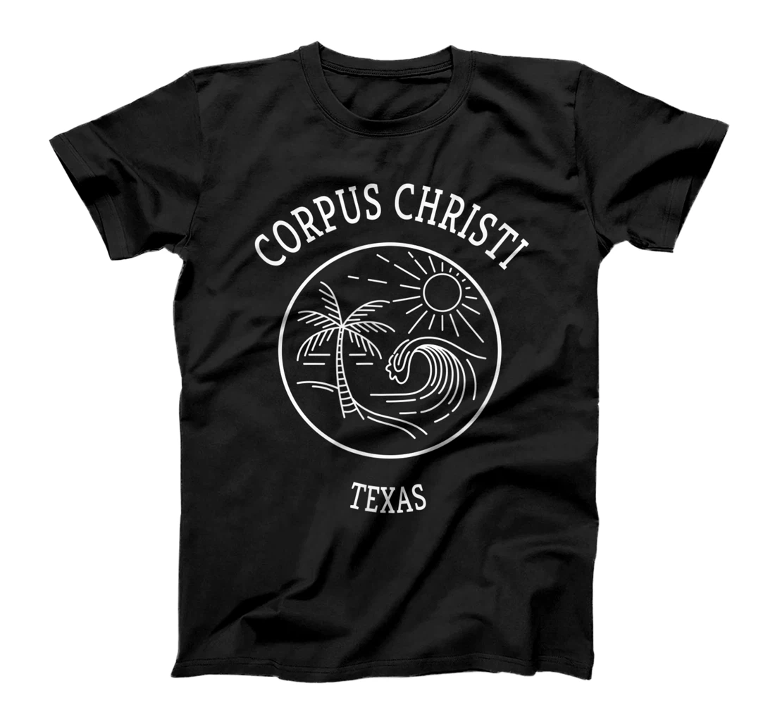 Retro Cool Corpus Christi Texas Fun Scenic Beach Novelty Art T-Shirt