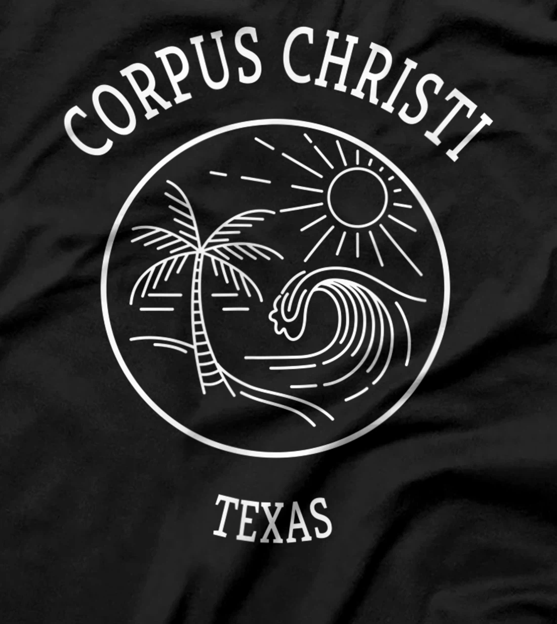 Retro Cool Corpus Christi Texas Fun Scenic Beach Novelty Art T-Shirt