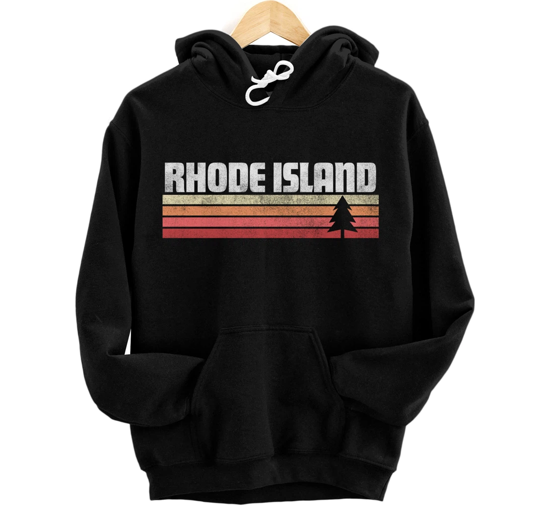 Rhode Island Retro Style Shirt Vintage 70s 80s 90s Home Gift Pullover Hoodie