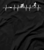 Sarcastic Triathlon Swim Bike Run Heartbeat Triathlete T-Shirt