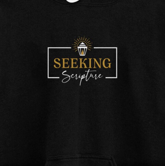 Seeking Scripture Logo Zip Up Hoodie Jacket Pullover Hoodie