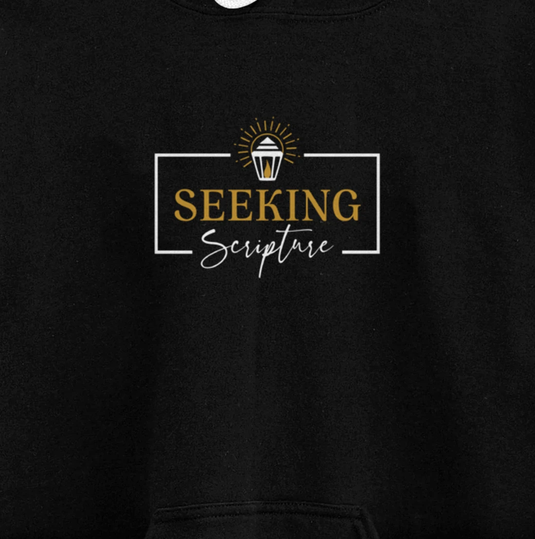 Seeking Scripture Logo Zip Up Hoodie Jacket Pullover Hoodie