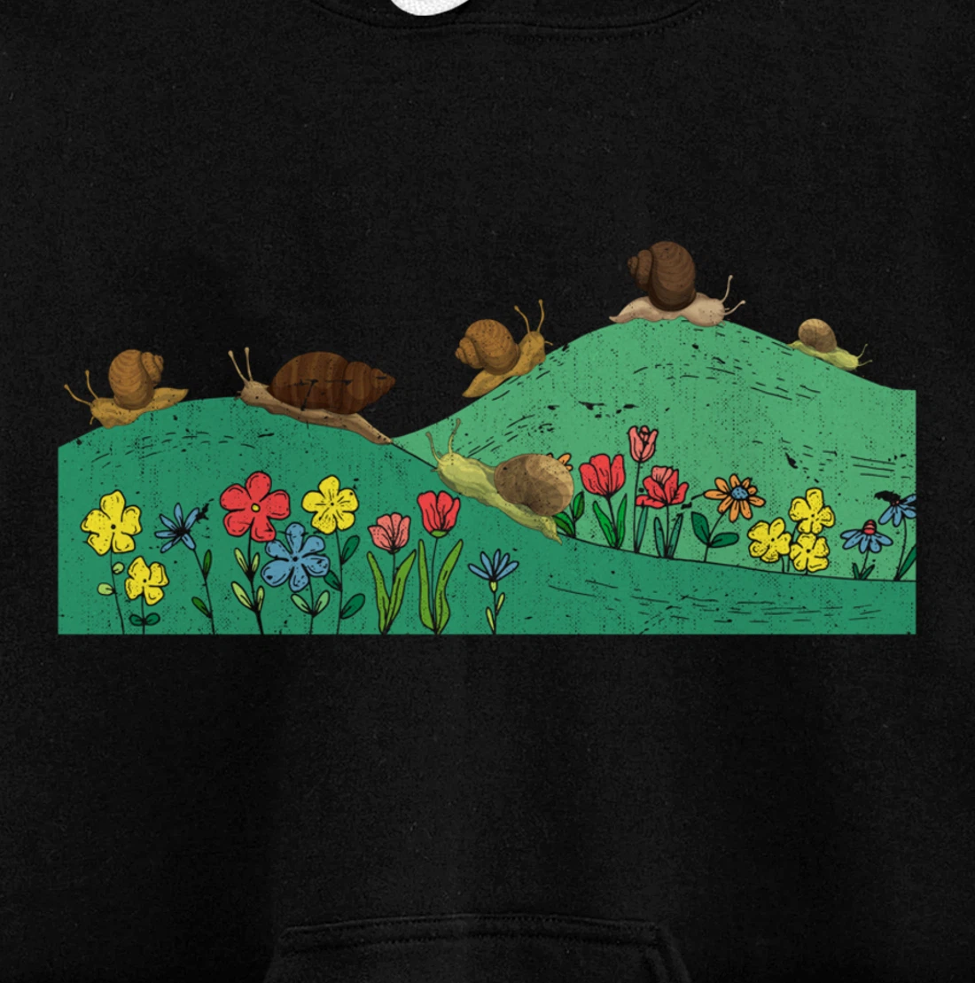 Sluggish Nature Animal Lover Garden Gastropod Snail Pullover Hoodie