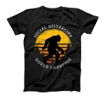 Social Distancing World Champion Funny Bigfoot T-Shirt