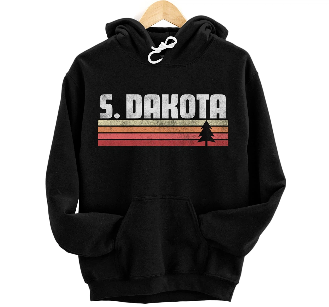South Dakota Retro Style Shirt Vintage 70s 80s 90s Home Gift Pullover Hoodie