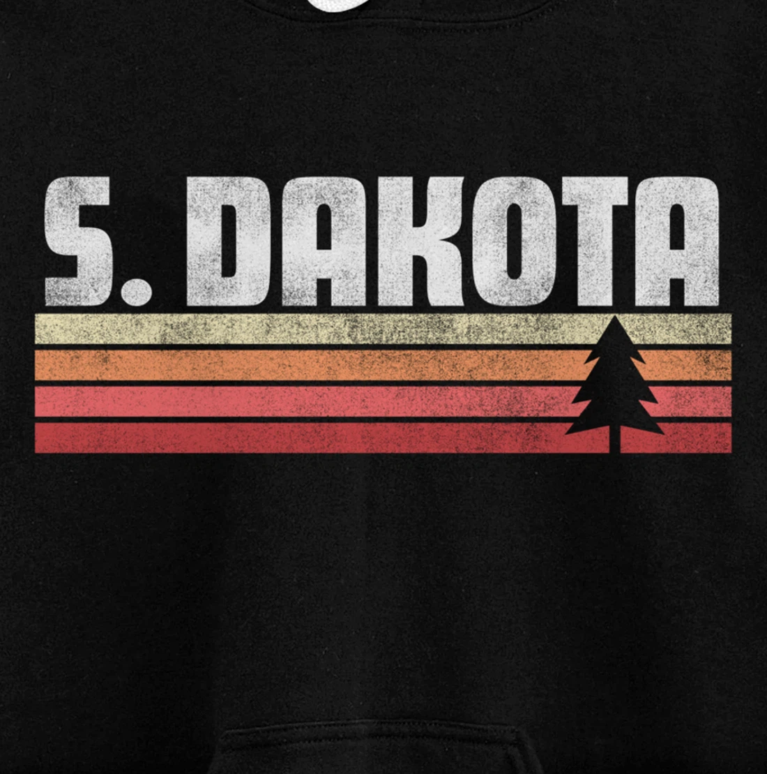 South Dakota Retro Style Shirt Vintage 70s 80s 90s Home Gift Pullover Hoodie