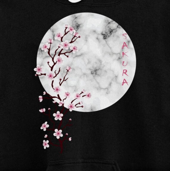 SWEET SAKURA CHERRY BLOSSOMS IN THE CLOUD Pullover Hoodie