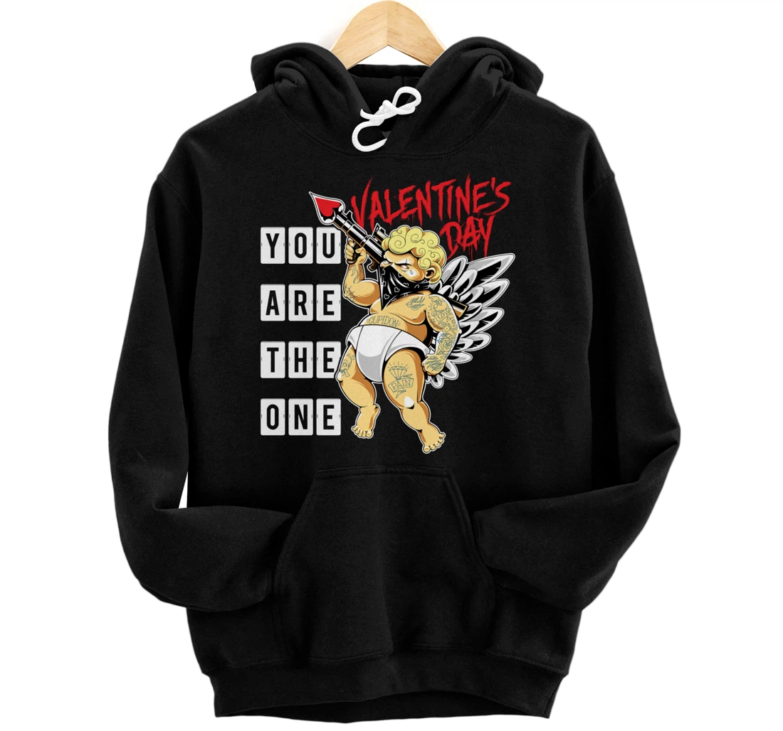 Tattoo Angel, Love, Girlfriend, Valentine's Day Wedding Pullover Hoodie