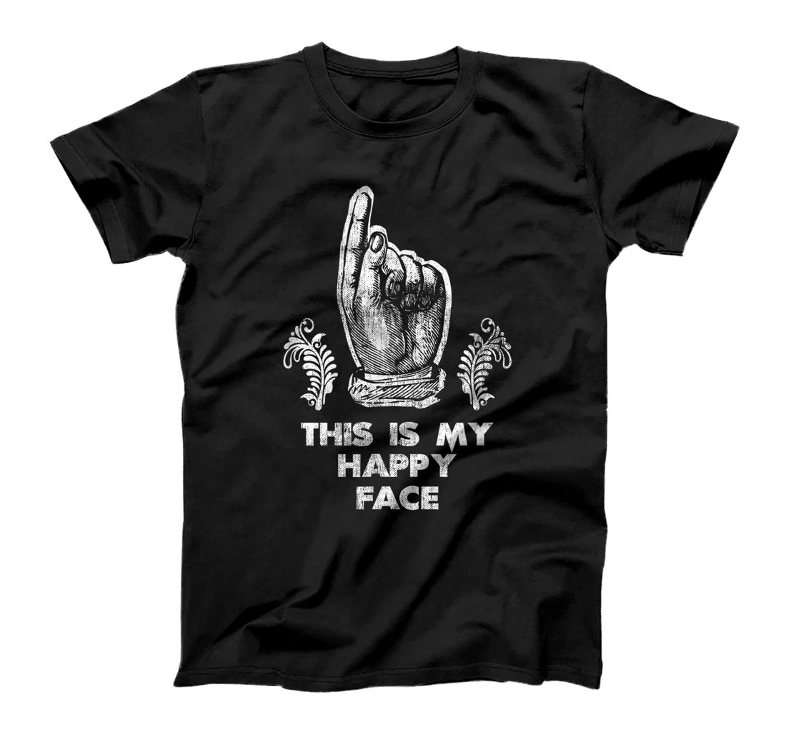 This Is My Happy Face (for Monster Mask or Makeup) T-Shirt