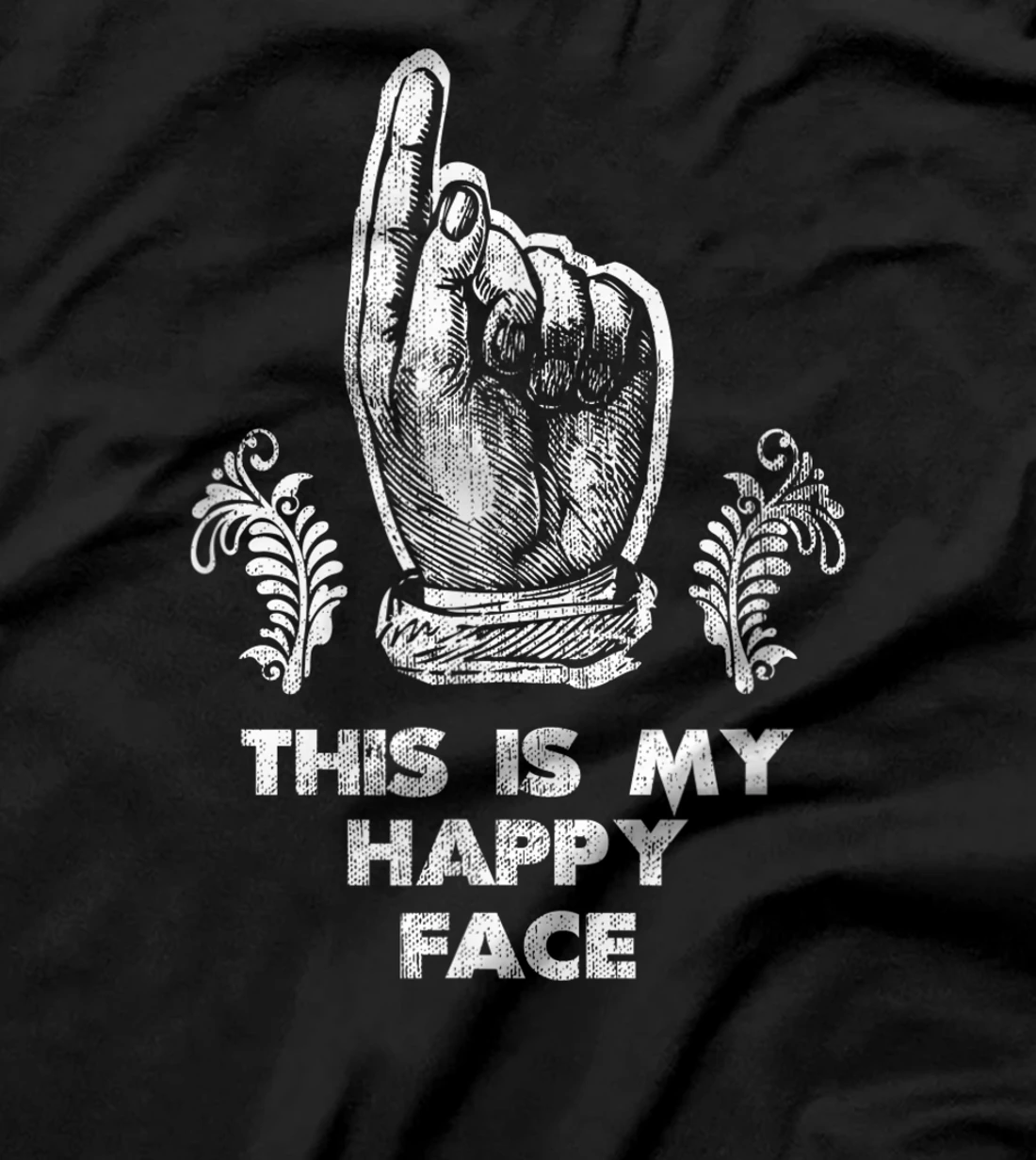 This Is My Happy Face (for Monster Mask or Makeup) T-Shirt