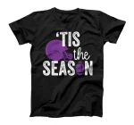 Tis the Season | Lineman Family Purple High School Football T-Shirt