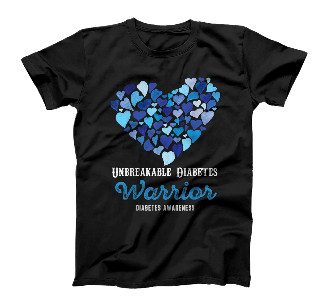 Unbreakable Diabetes Warrior T1D Diabetes Awareness Month T-Shirt