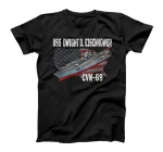 USS Dwight D. Eisenhower CVN-69 Aircraft Carrier Veteran Day T-Shirt