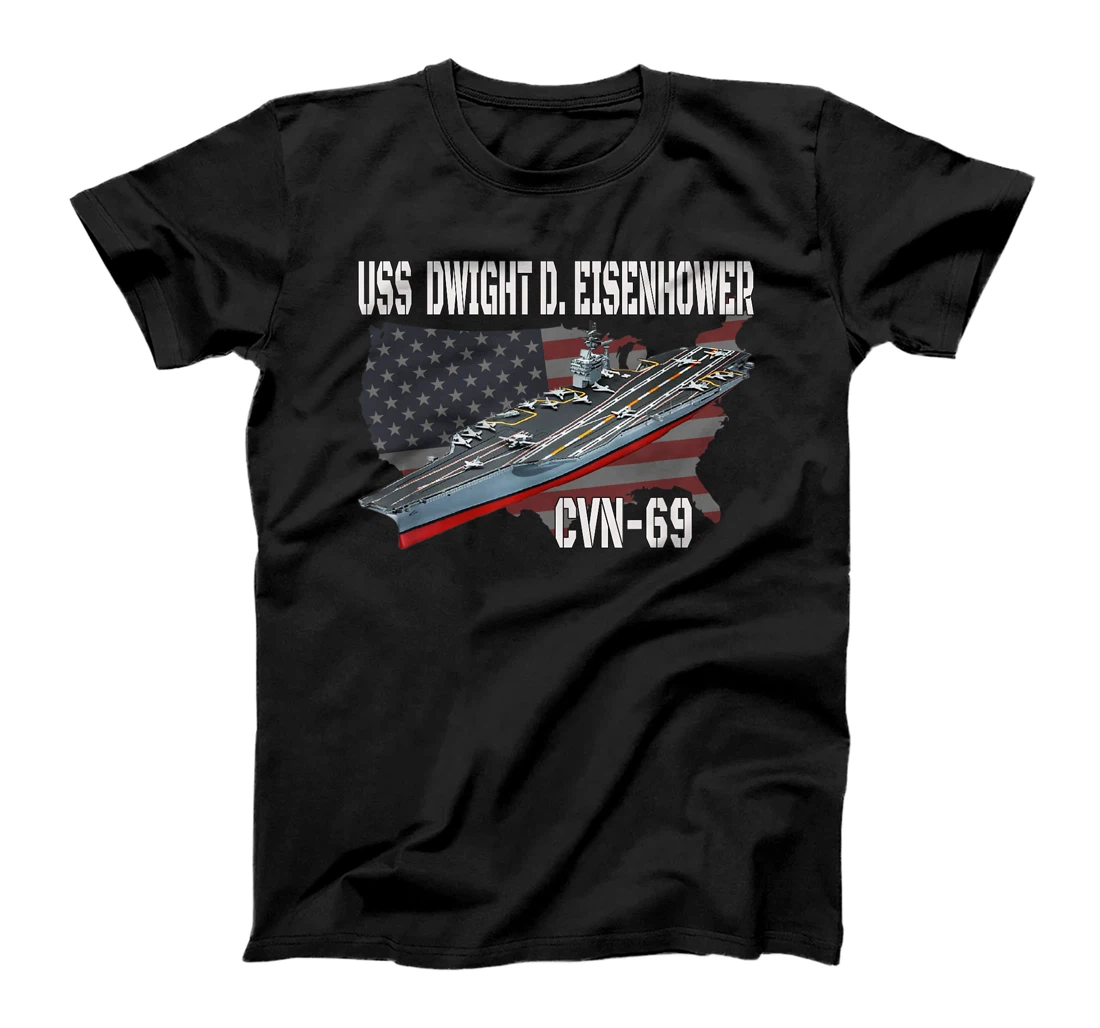 USS Dwight D. Eisenhower CVN-69 Aircraft Carrier Veteran Day T-Shirt