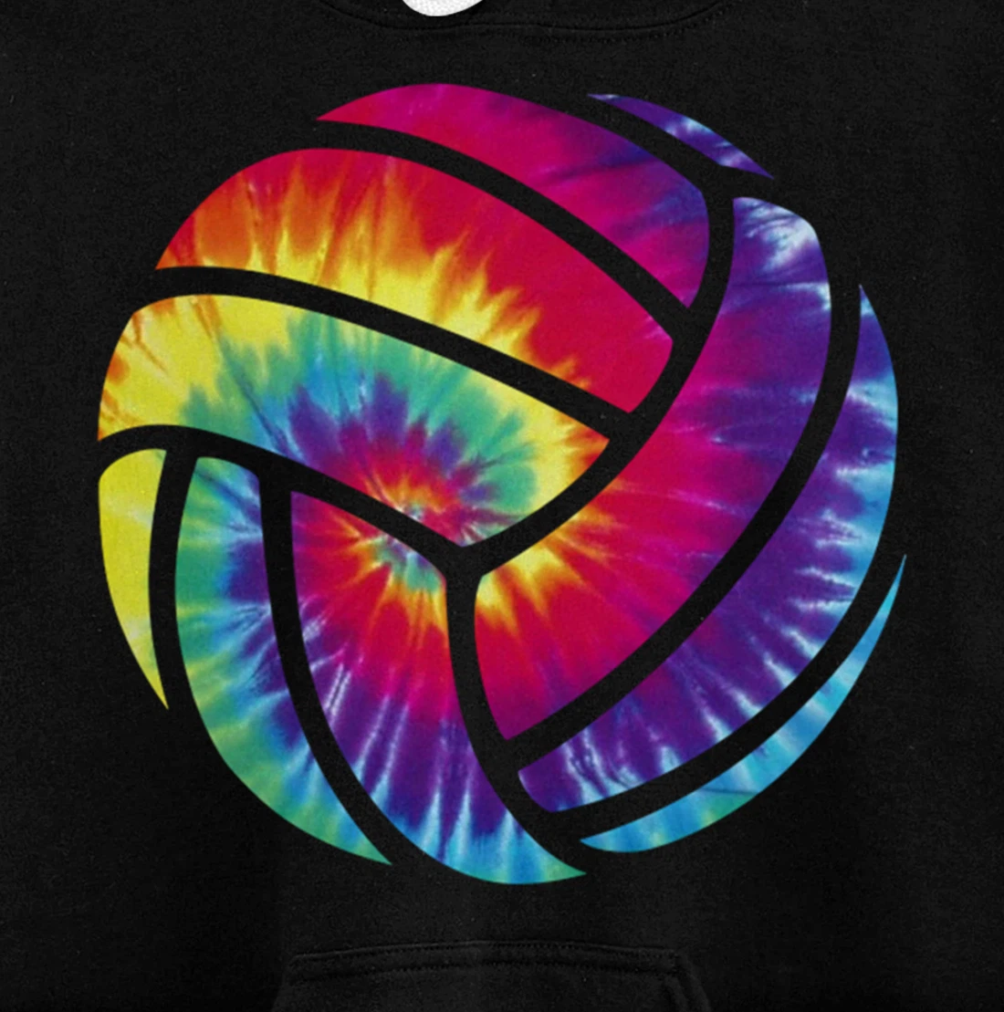 Volleyball Tie Dye Blue Purple For Teenage Perfect Design Pullover Hoodie