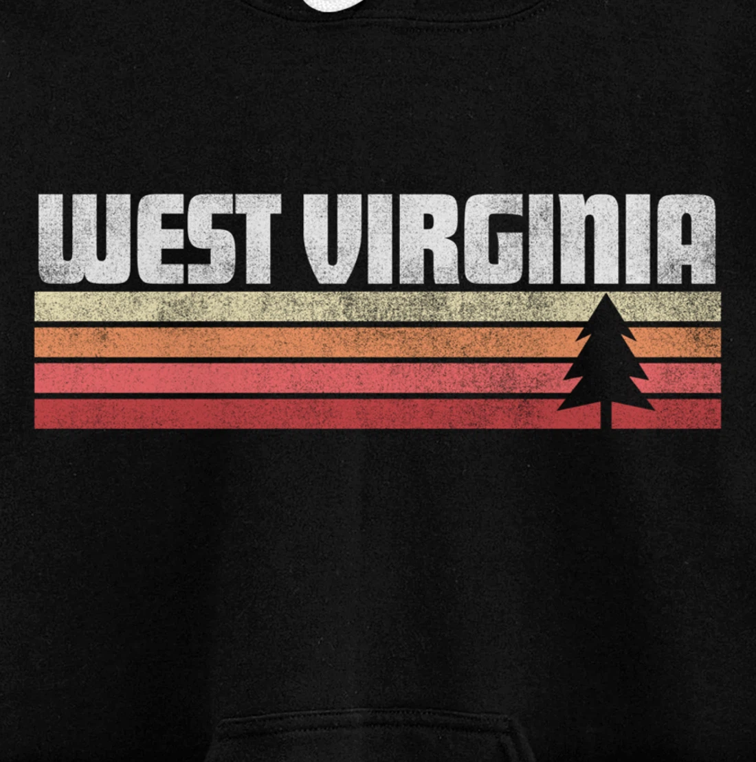 West Virginia Retro Style Shirt Vintage 70s 80s 90s Gift Pullover Hoodie