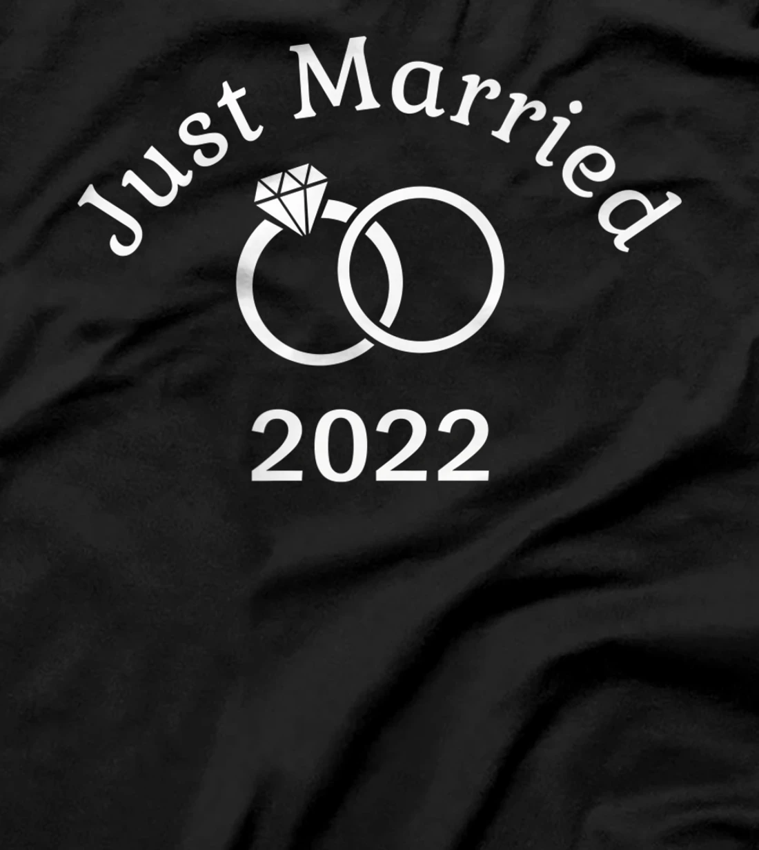  2022 Wedding Ring Matching Couple Just Married T-Shirt