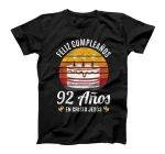  92 años 1929 Camiseta 92 Años En Cristo Jesús Spanish T-Shirt