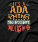  Ada Name T-Shirt