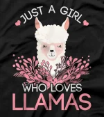  Alpaca Llama Pet Owner Girls  Gift Llama T-Shirt