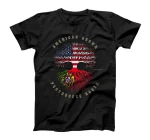  American Grown Portuguese Heart Love Portugal Flag T-Shirt