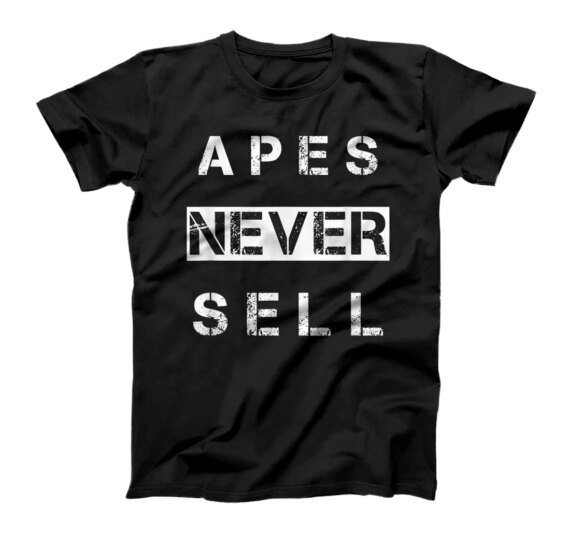  Apes Never Sell Meme Stock Gamestonk T-Shirt