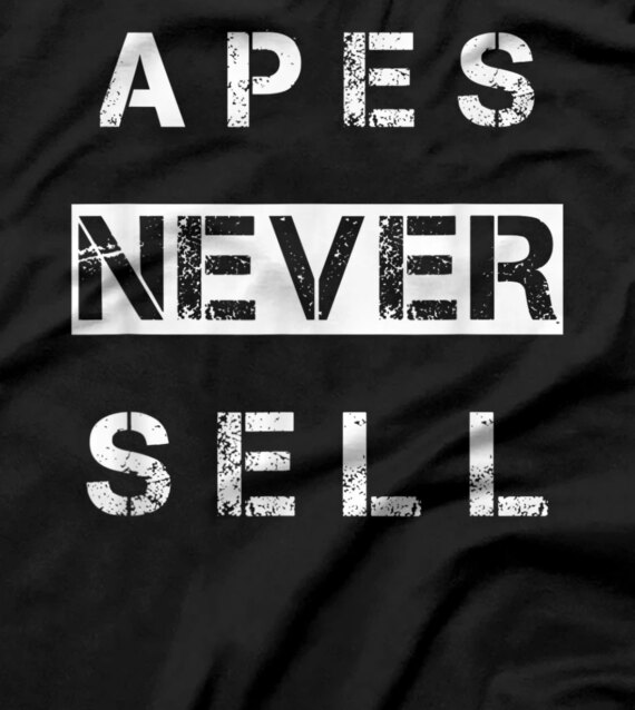  Apes Never Sell Meme Stock Gamestonk T-Shirt