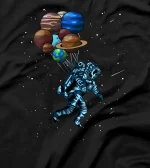  Astronaut & Planets Space Cosmos Galaxy Gift Space T-Shirt