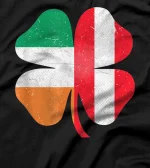  Austrian Irish Shamrock Austria Ireland St. Patrick's Day T-Shirt