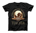   Black Woman Teacher Afro Retro Black History Month Gift T-Shirt 