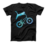  BMX Stunt Cat - Mountain Bike Dirt Bike Funny Cat Lovers T-Shirt
