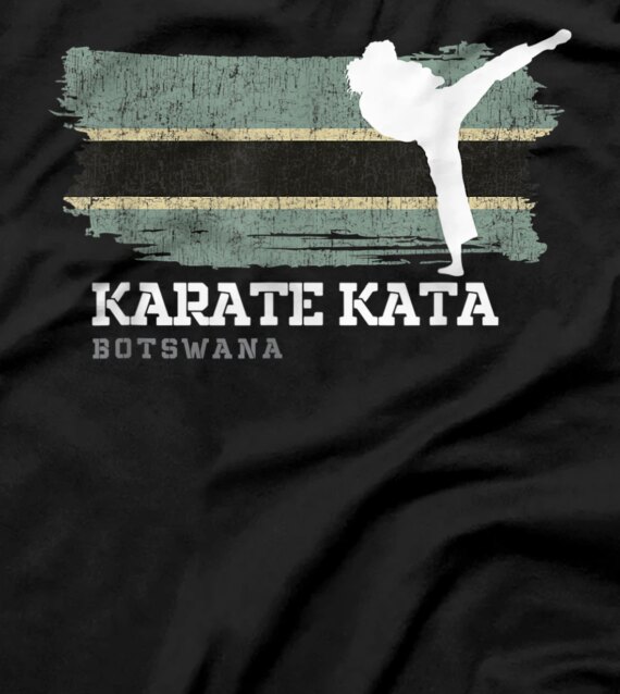  Botswana Karate Kata Martial Arts  Girls Karate T-Shirt