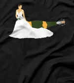  Bride Wedding Champagne Bottle Marriage T-Shirt