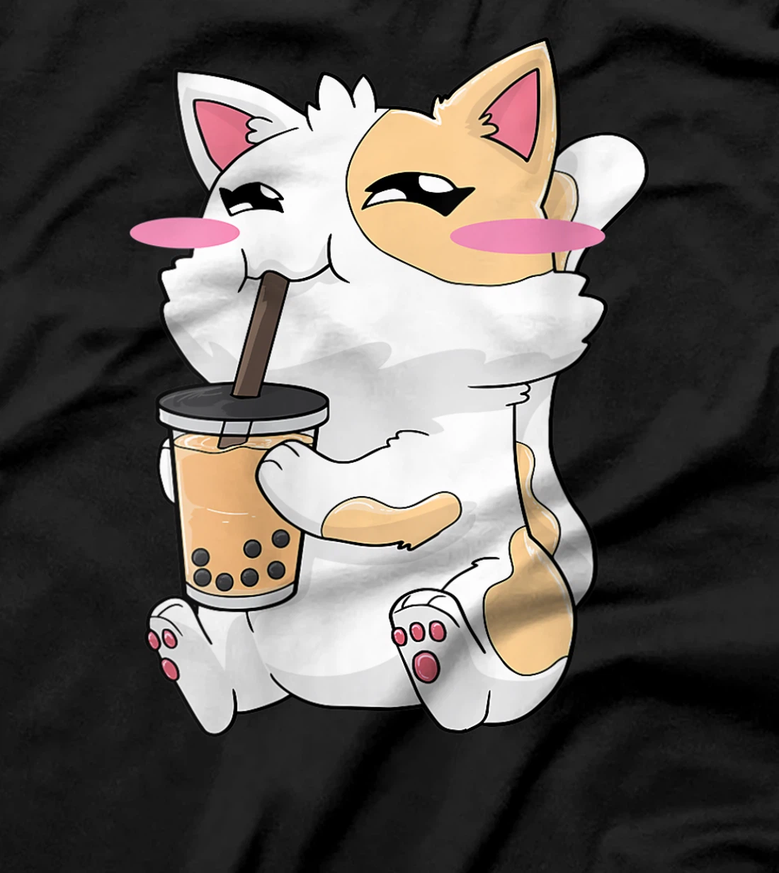  Cat Boba Bubble Tea Kawaii Cute Gift T-Shirt