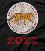  Chinese New Year of the Tiger 2022 Sensitive Brave Horoscope T-Shirt