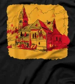  Church Religious Building Christian Catholic Believer Jesus T-Shirt
