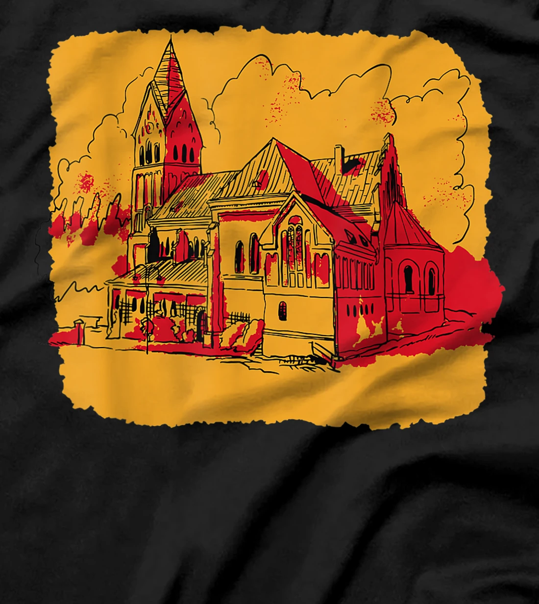  Church Religious Building Christian Catholic Believer Jesus T-Shirt