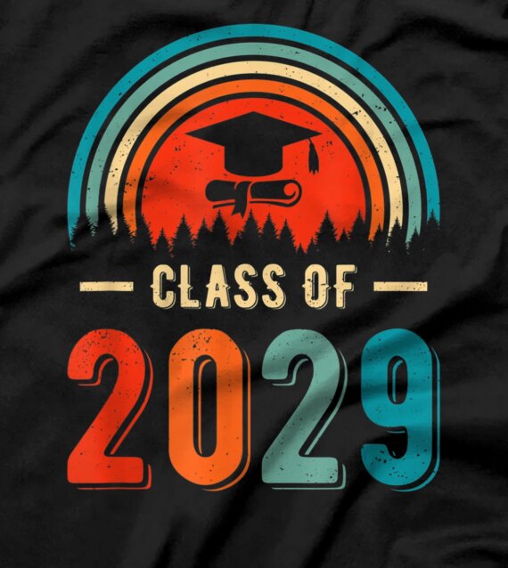  Class Of 2029 Senior Graduation 2022 Teacher & Student Gifts T-Shirt