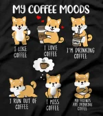  Coffee Lover Gift Shiba Inu Shirt  Dogs And Coffee T-Shirt