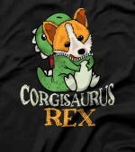  Cute Corgi Dinosaur Trex Dog Owner Dog Lover Corgi T-Shirt
