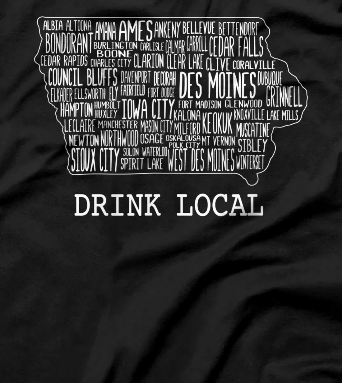  Drink Local Iowa Craft Beer T-Shirt
