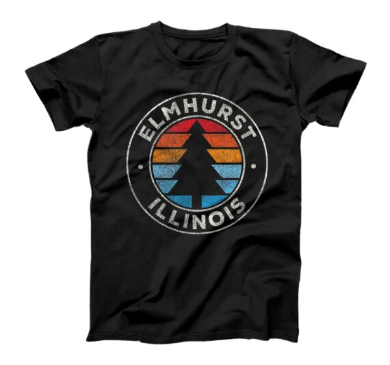  Elmhurst Illinois IL Vintage Graphic Retro 70s T-Shirt