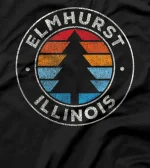  Elmhurst Illinois IL Vintage Graphic Retro 70s T-Shirt