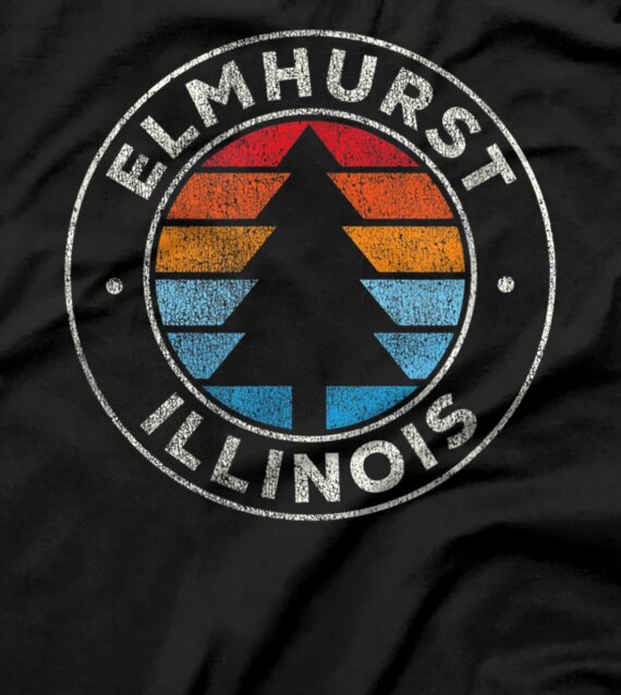  Elmhurst Illinois IL Vintage Graphic Retro 70s T-Shirt