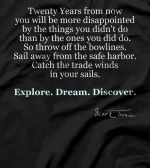  Famous Authors Quote, Catch the Trade-Winds in Your Sails T-Shirt